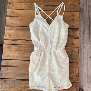 Cream lace jumper
